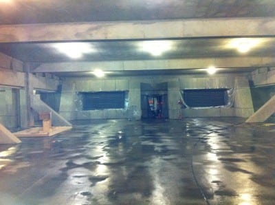 Parking Garage Movie Set Pressure Washing