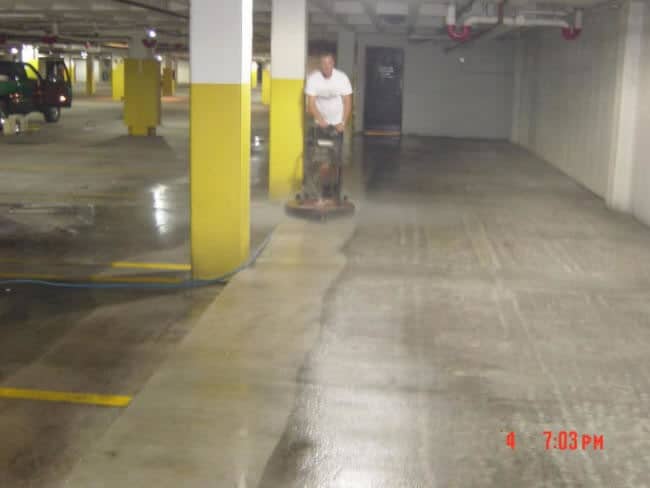Parking Garage Pressure Washing Chicago 2014