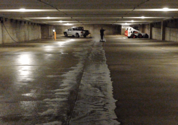 Parking Garage Power Washing Chicago